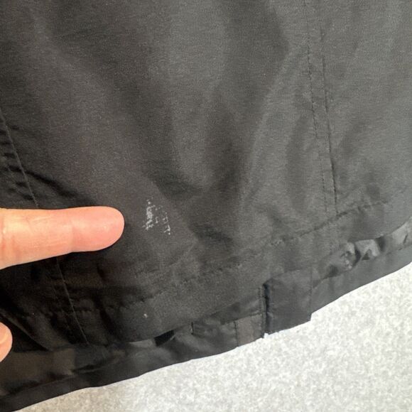 Lands End Women’s Waterproof Rain Coat Windbreaker Black Size L/P‎  14-16 VTG - Picture 14 of 16